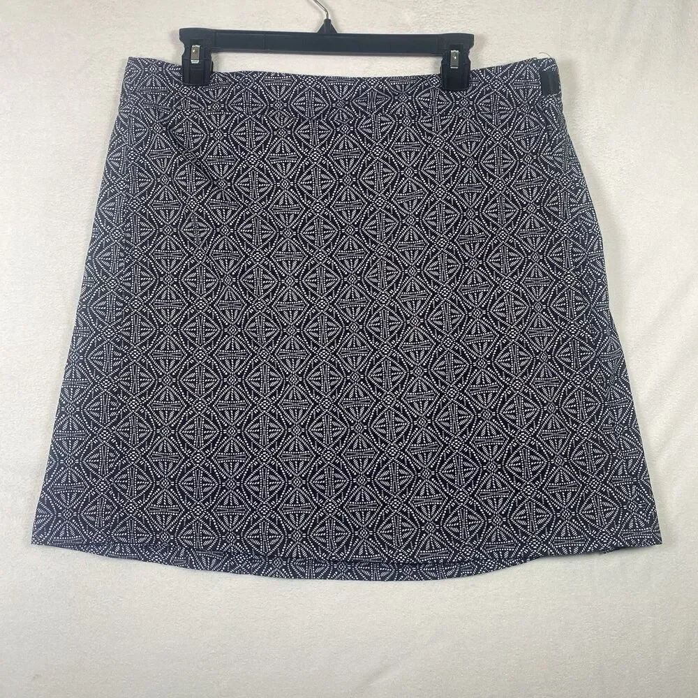 RipSkirt Hawaii Black White Geo Wrap Skirt – Size Large